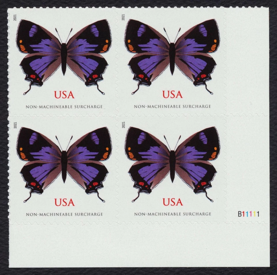 #5568 Colorado Hairstreak, Plate Block [B11111 LR] Mint **ANY 5=FREE SHIPPING** - Image 1 of 1