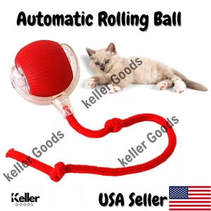 Automatic Rolling Ball Smart Cat Dog Toy Electric - Pet Self-Moving Kitten (RED) - Picture 1 of 7