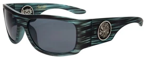 NEW Black Flys Sunglasses RACER FLY CHRISTIAN FLETCHER BLUE STRIPE SMOKE LENS - Picture 1 of 1
