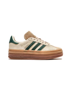 adidas Gazelle Bold Magic Beige Collegiate Green ID7056 Sportschuhe Retro - Bild 1 von 4