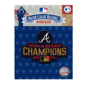 Parche de camiseta oficial de la ceremonia de oro de los campeones de la Serie Mundial de los Atlanta Braves 2021 - Imagen 1 de 1