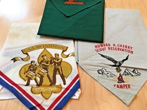 Three   Vintage  Scouting  Scarfs - Picture 1 of 1