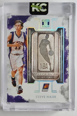 Steve Nash 19-20 Impeccable Silver Bar 20/25 Suns - Image 1 of 2