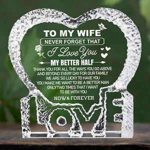Gifts for Wife Mothers Day from Husband, Birthday Mothers Day Crystal Keepsak... - Picture 1 of 1