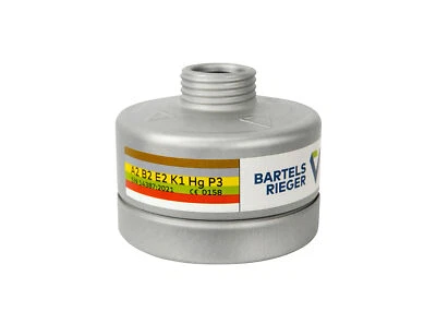 BARTELSRIEGER ATEMSCHUTZTECHNIK BartelsRieger Kombinationsfilter BR ABE2K1HgP3 (Schutzklasse A2B2E2K1Hg-P3