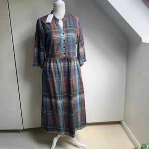Woman’s Seasalt Cornwall Fair Midi Dress Certified Organic Cotton Size 10 - Picture 1 of 9
