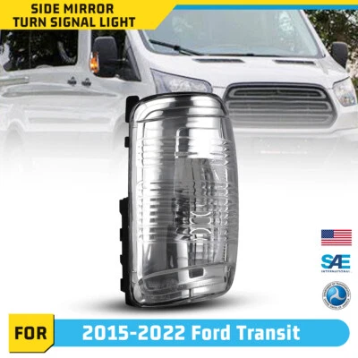 Espejo retrovisor lateral derecho intermitente para Ford Transit 150/250/350/350HD 2015-2022 carga Foto 1 de 4