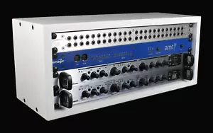 Unidad/estuche/gabinete de grabación/audio/estudio de madera blanco recto 4u 19" pulgadas - Imagen 1 de 12