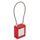 Multi-Use Lockout Tagout Cable Locks 85Mm Shackle Steel Safety Padlock W/ 2 Key