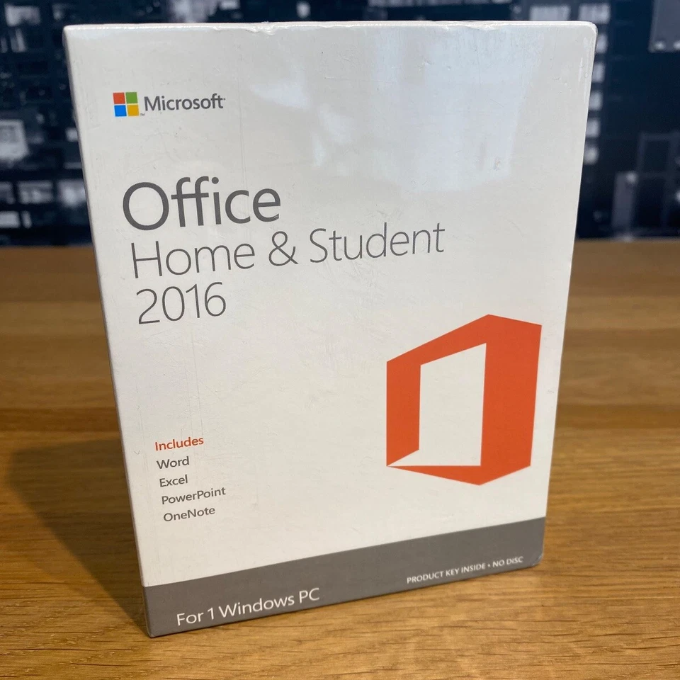 Microsoft Office 2016 Home Student Word Excel PowerPoint Lifetime Sealed - Image 1 of 4