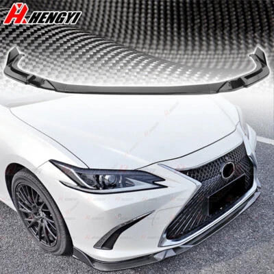Alerón divisor de labios delantero aspecto fibra de carbono para Lexus ES ES300h ES350 2018-2025 Foto 1 de 4
