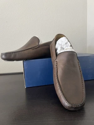 Vince Camino Men’s Leather Driver Slip-On Shoes Mocha Size 9.5 - Image 1 of 4