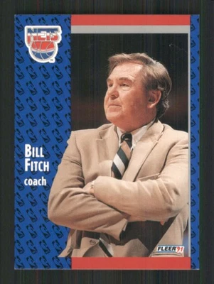 1991-92 Fleer #132 Bill Fitch New Jersey Nets 42811 - Image 1 of 2