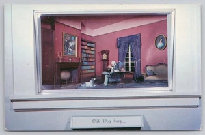 Antigua bandeja para perro diorama Museo Stephen Foster en White Springs FL c1960 postal - Imagen 1 de 2