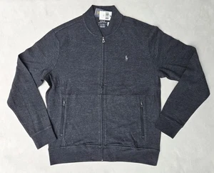 Giacca da baseball Polo Ralph Lauren uomo grande nera erica lusso jersey nuova con etichetta - Foto 1 di 9