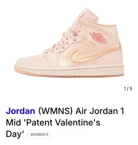Nike Air Jordan 1 Mid SE Shoe Washed Coral Pink Salt HF3173-600 W-12 M-10.5 NWOB - Afbeelding 1 van 9