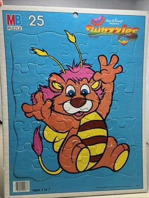 Vintage Wuzzles Tray Puzzle Disney Milton Bradley 1985 Bumblelion Large - Image 1 of 4