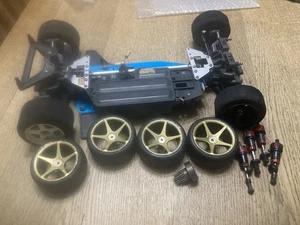 USED TAMIYA 44002 VINTAGE 1/8 TGX CHASSIS GT-R AMG OPEL CALIBRA NSX PENNZOIL ETC - Picture 1 of 9