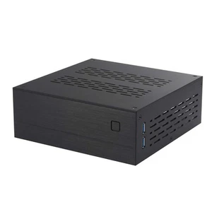 4X( ITX Computer Case Chassis Alluminio HTPC ITX DIY PC Case A01 Chassis H8843 - Afbeelding 1 van 1