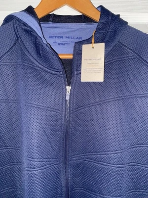 Peter Millar Crown Sport Active Orion  Performance Quilted Golf Hoodie X/L - Image 1 of 4