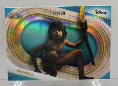 2025 Topps Chrome Disney Mowgli Teal Refractor /299 Jungle Book - Image 1 of 2