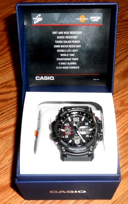 Casio Master G-Shock Mudmaster Men's Solar Power Watch GSG100-1A8WC BRAND NEW - Image 1 of 4