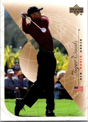 Tarjeta Tiger Woods 2003 Upper Deck # 75 nuevo orden mundial Foto 1 de 2