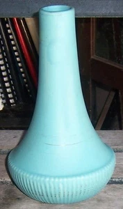 McCoy Pottery Bright Blue Matte Glaze Genie Bottle Tall Vase Decorative - Bild 1 von 4