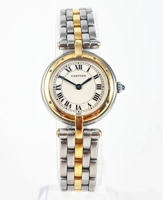 Cartier 24mm Panthere Couger 1057920 White Roman Dial 18K Yellow Gold & Steel - Image 1 of 4