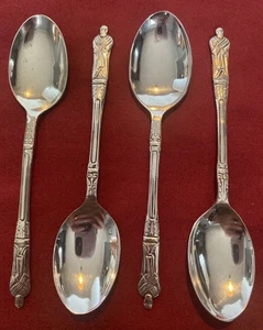 Set Of 4 Vintage Silver Plated Apostle Teaspoons c.1930’s - Picture 1 of 11