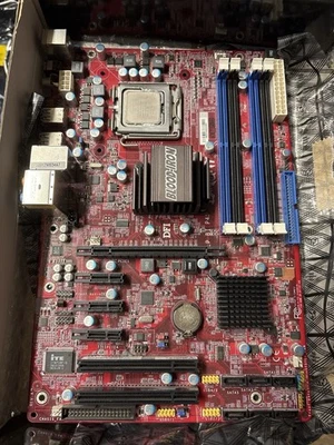 DFI LANParty Blood Iron P35-T2RL + Intel Core2Quad Q9300 – Bulk – Retro HW  - Bild 1 von 3