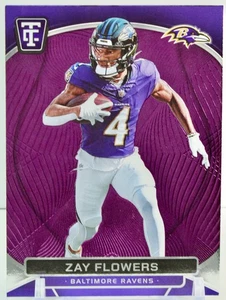 2024 Panini Totally Certified Zay Flowers Purple #9 Ravens - Bild 1 von 2