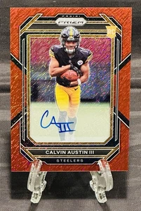 2022 Panini Prizm CALVIN AUSTIN III Rookie FOTL Red Shimmer Auto #07/35 - Picture 1 of 2
