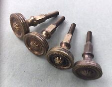 Antique Brass Drawer Cabinet Pull Handles Ornate Set Of 4