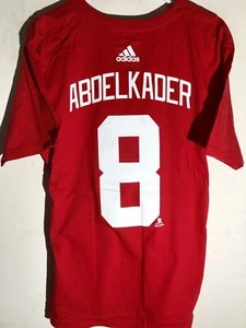 adidas  NHL T-Shirt Detroit Redwings Justin Abdelkader Red sz XL - Picture 1 of 1
