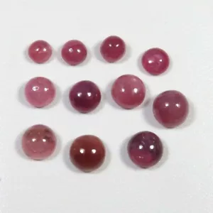 Natural Sapphire Gemstone 5.5-8mm sapphire Round Cabochon 24cts 11Pcs Lot SP-78 - Picture 1 of 9
