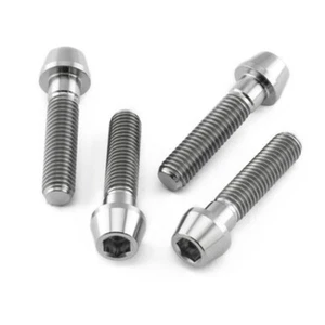 Suzuki GSXR1000 2017-2024 Titanium FRONT FORK AXLE PINCH BOLT KIT 4 PIECES TRACK - Picture 1 of 6