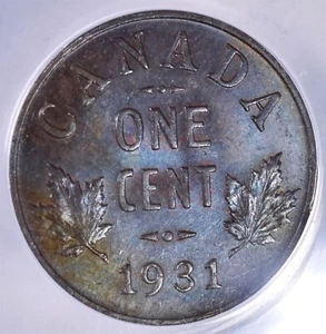 1931 Canada One Cent - ANACS MS64 BRN - Nice Color!!! - Bild 1 von 3