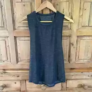 Lululemon 6 (?) Top sin mangas Racerback gris plateado Seawheeze - rara - Imagen 1 de 9