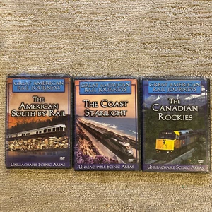 3 SET Great American Rail Journeys (DVD) Canada Rockies, Coast STARLIGHT, South - Bild 1 von 8