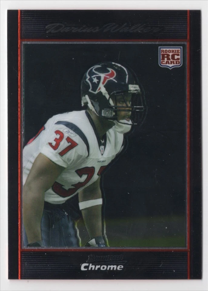 2007 BOWMAN CHROME ROOKIE Darius Walker Rookie Houston Texans #BC18 - Image 1 of 2