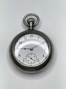 1904 Elgin Pocket Watch 15 Jewels 11671142 Timepiece Vintage Railroad Blue hands - Picture 1 of 6