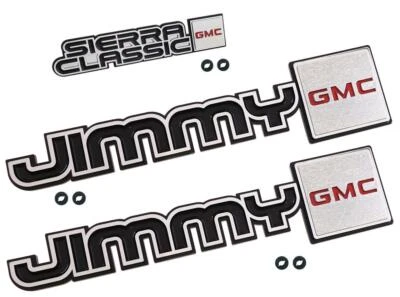 1981 1982 1983 1984 1985 1986 1987 1988 GMC Jimmy Fender & Dash Emblem Set  - Imagem 1 de 4
