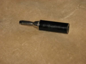 Banana Plug, used, Black - Picture 1 of 4