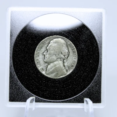 RARE 1943-P Silver War Nickel • WWII Jefferson 35% Silver Coin - Image 1 of 4