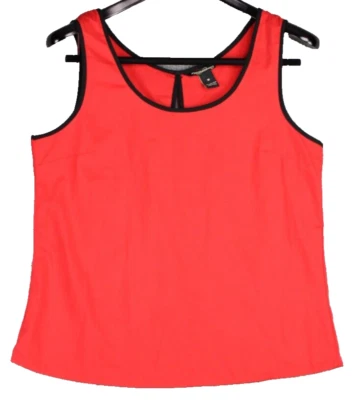 Millenium Майка женщин размер M красный с черной отделкой без рукавов банты на спине - Изображение 1 из 3