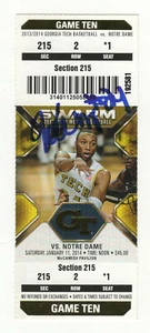 KAMMEON HOLSEY SIGNED TICKET STUB GEORGIA TECH  BASKETBALL AUTOGRAPHED AUTO - Picture 1 of 1
