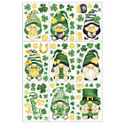 1 Set Peel And Stick Window Sling For St. Patrick's Day Cartoon Gnome Static