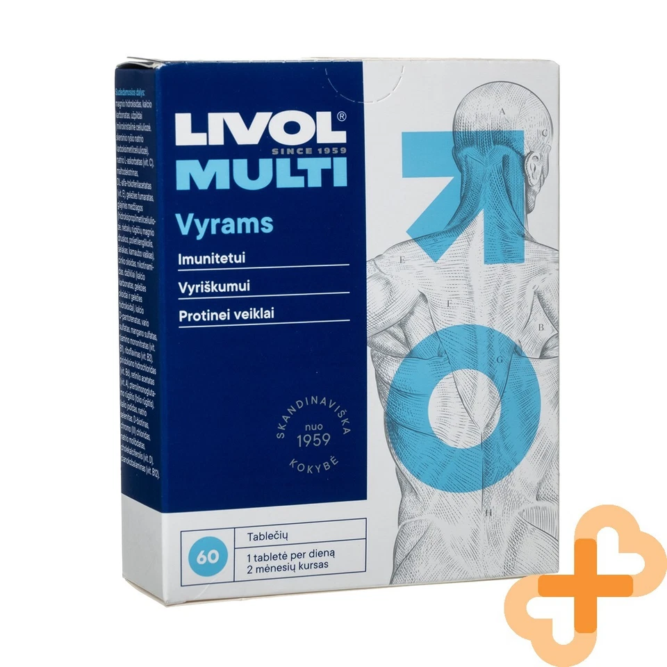 LIVOL MULTI Men Immunity System Masculinity Mental Activity Supplement 60 Tablet