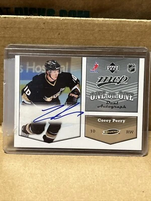 2007-08 Upper Deck MVP One on Dual Auto Corey Perry/Ryan Getzlaf Ducks - Image 1 of 2